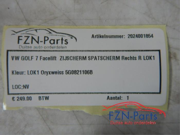 VW Golf 7 Facelift Zijscherm Spatscherm Rechts LOK1 1.5 TSI 126840 01-04-2017 01-08-2020
1.0 TSI 124239 01-11-2016 01-08-2020
2.0 GTI 106229 01-11-2013 01-07-2017
2.0 GTI Clubsport S 120193 01-09-2016 01-03-2017
1.6 TDI 59068 01-01-2013 01-03-2017
2.0 GTI TCR 135622 01-11-2018 01-08-2020
2.0 TDI 59071 01-11-2012 01-08-2020
1.2 TSI