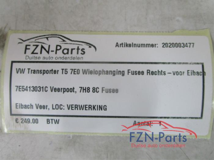 Wielophanging rechts-voor Volkswagen Transporter (22729724)