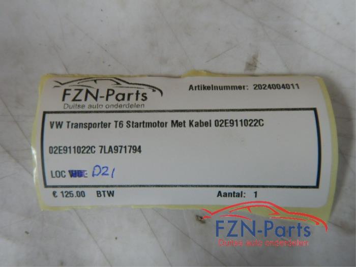Startmotor Volkswagen Transporter (22744652)
