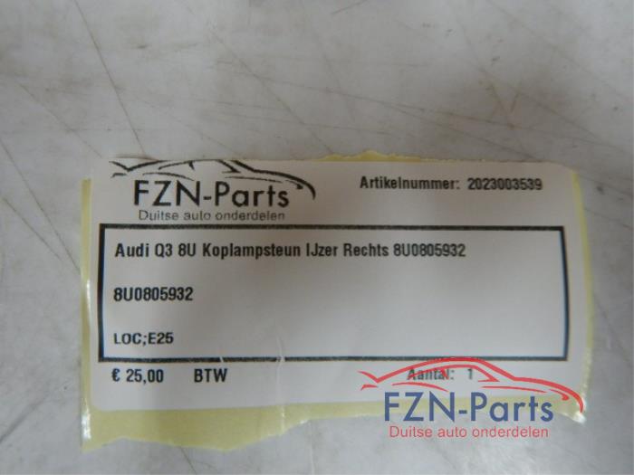 Audi Q3 8U Koplampsteun Ijzer Steun