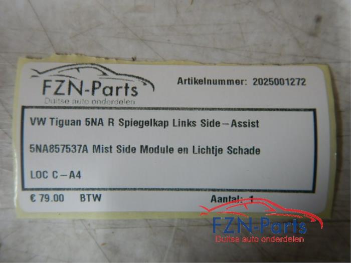 VW Tiguan 5NA R Spiegelkap Links Side Assist