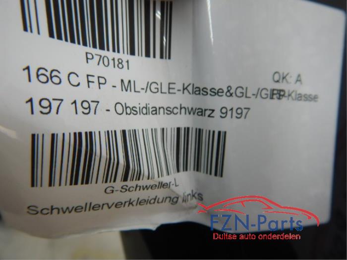 Zijskirt links Mercedes ML-Klasse (22727638)