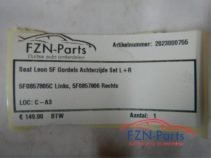Veiligheidsgordel Set achter Seat Leon (22744759)