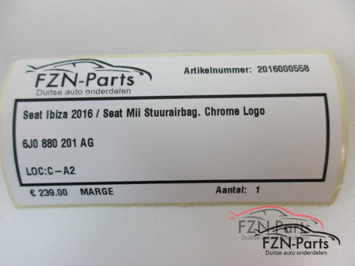 Seat Ibiza 2016 Stuurairbag Chrome Logo