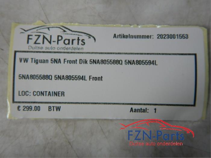 Frontdeel steun Volkswagen Tiguan (22743039)