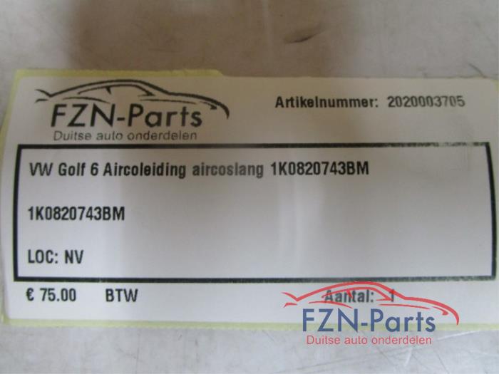 VW Golf 6 Aircoleiding Aircoslang