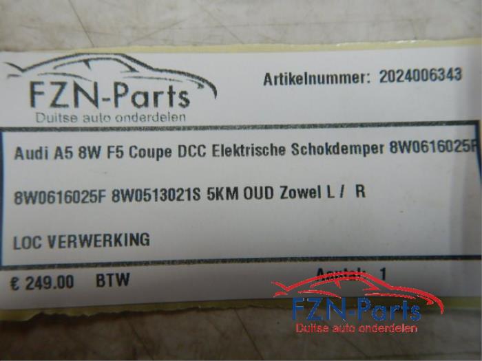 Audi A5 8W F5 Coupe DCC Elektrische Schokdemper DCC