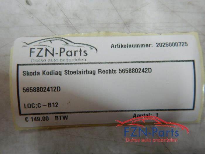 Airbag stoel (zitplaats) Skoda Kodiaq (22730704)
