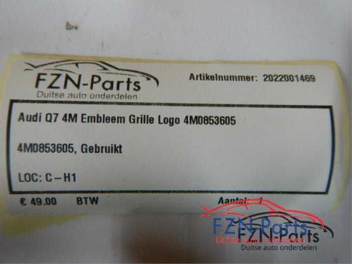 Audi Q7 4M Emblem Grille Logo