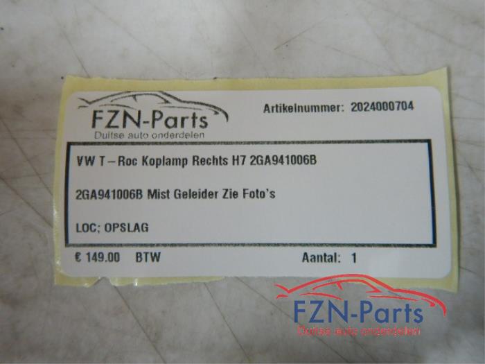 VW T-ROC Koplamp Rechts H7