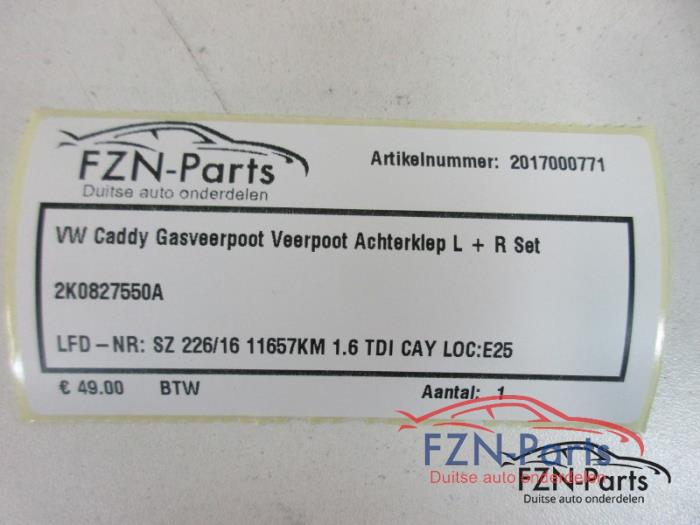 Set Gasdempers Achterklep Volkswagen Caddy (22738830)