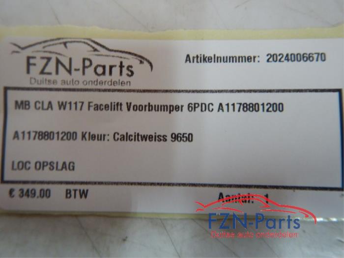 Voorbumper Mercedes CLA (22721783)