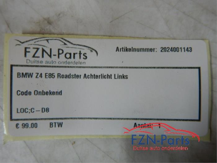 Achterlicht links BMW Z4 (22725098)