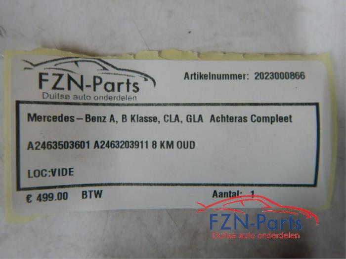 Achteras voorwielaandrijving Mercedes B-Klasse (22742412)