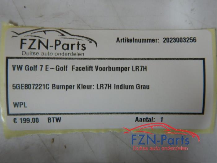 VW Golf 7 E-Golf Facelift Voorbumper LR7H 5