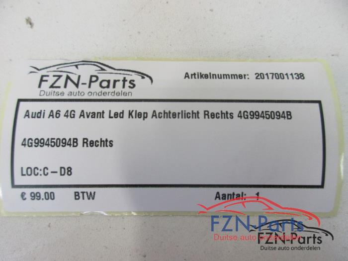 Audi A6 4G Avant LED Klep Achterlicht Rechts
