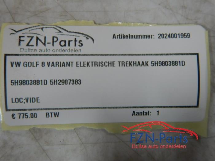 VW Golf 8 Variant Elektrische Trekhaak
