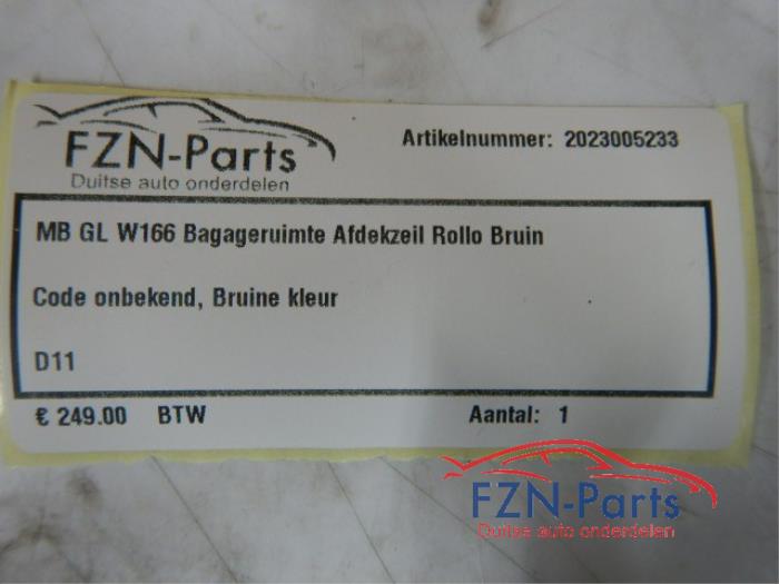 Dekzeil Bagageruimte Mercedes Diversen (22742677)