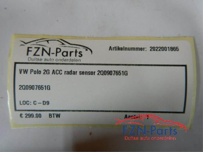 Radar sensor Volkswagen Polo (22745544)