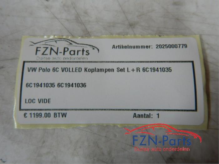 VW Polo 6C Volled Koplampen Set Links+Rechts