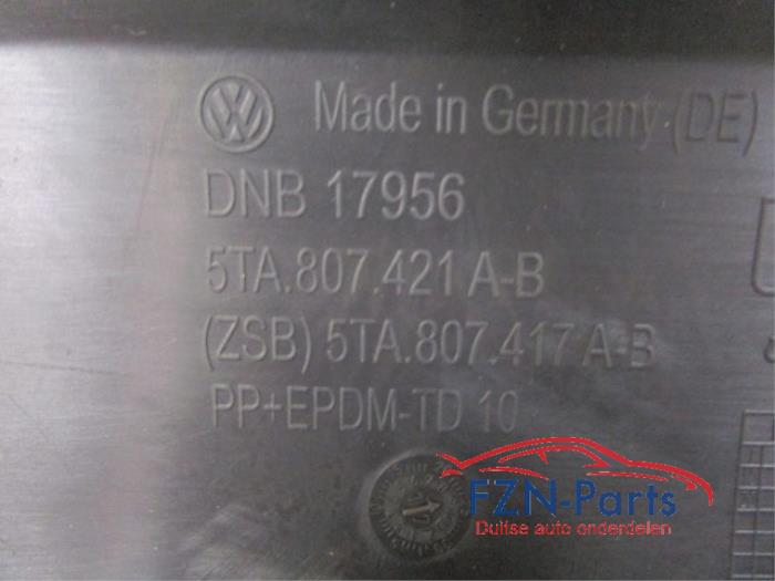 VW Touran 5TA Achterbumper 6PDC LC9X Deep Black Pearl