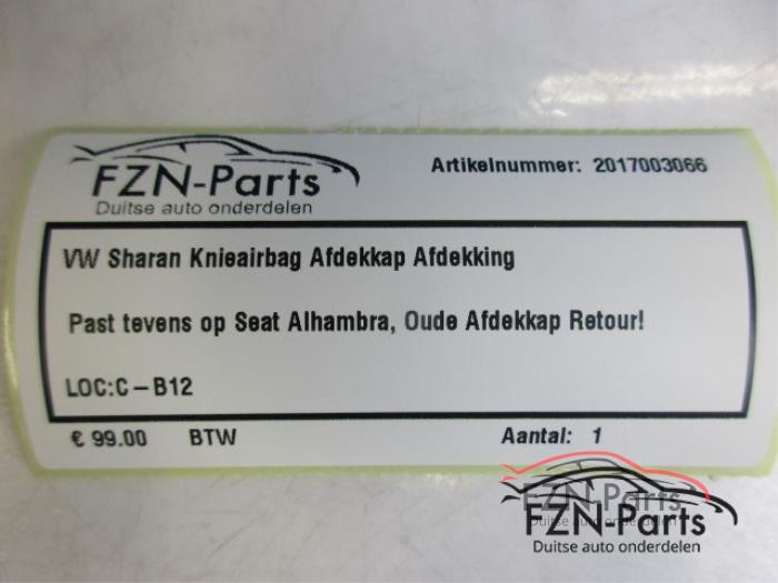 Knie airbag Volkswagen Sharan (22743688)
