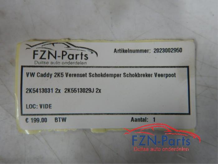VW Caddy 2K5 Verenset Schokdemper Schokbreker Veerpoot
