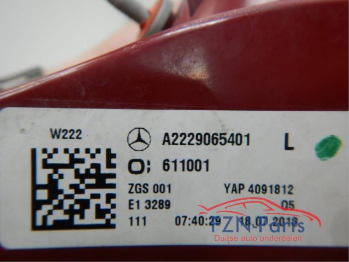 Mercedes-Benz S-Klasse W222 Achterlicht LED Links