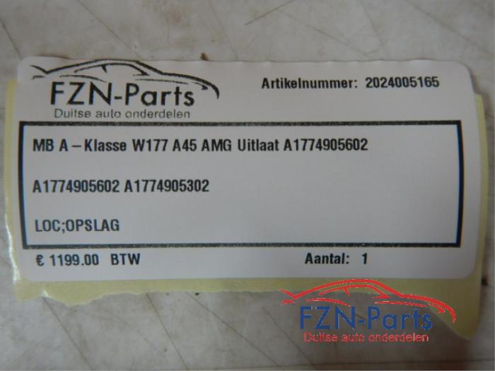 Uitlaat (compleet) Mercedes A-Klasse (22738861)