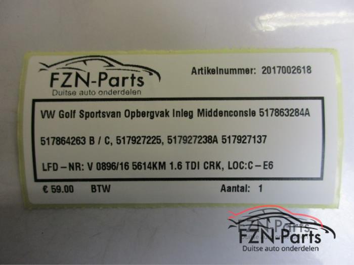 Middenconsoles Volkswagen Golf Sportsvan (22742137)
