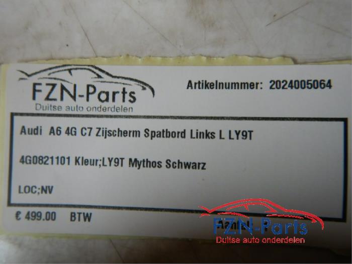 Audi A6 4G C7 Zijscherm spatbord Links L LY9T
