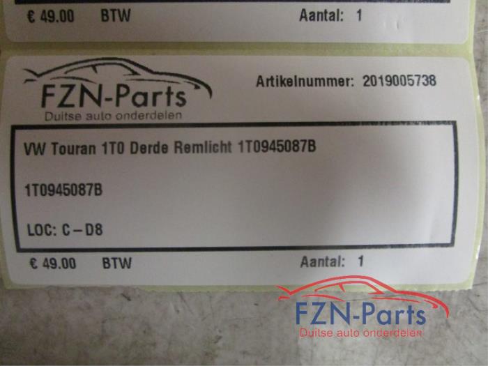 VW Touran 1T0 Derde Remlicht