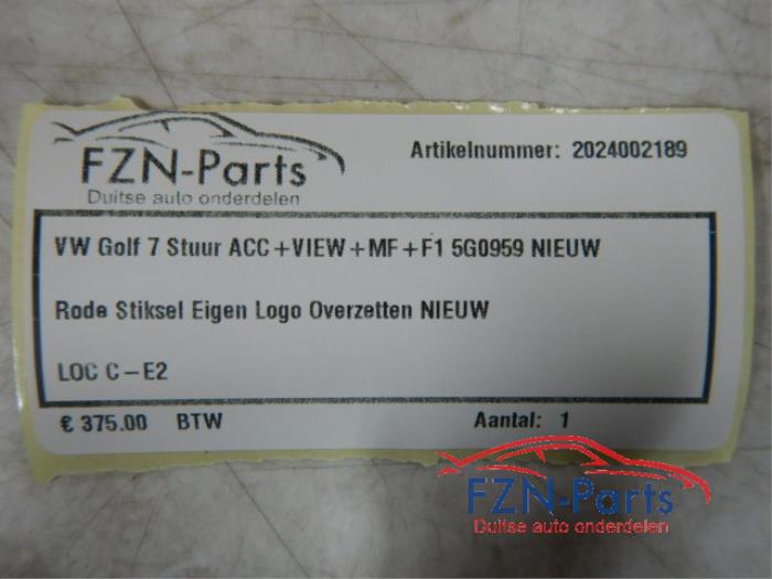 VW Golf 7 GTI Stuur ACC+VIEW+MF+F1