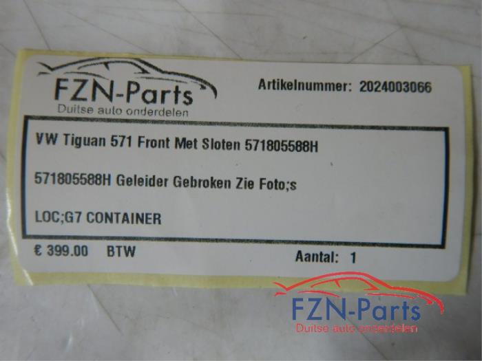 Frontdeel steun Volkswagen Tiguan (22741195)
