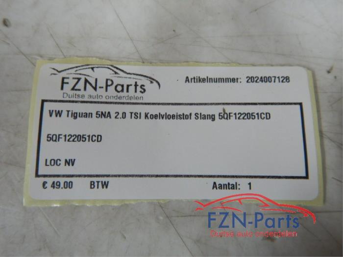 VW Tiguan 5NA 2.0 TSI Koelvloeistofslang