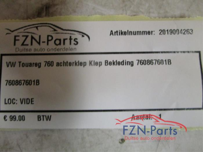 Bekleding Achterklep Volkswagen Touareg (22744832)