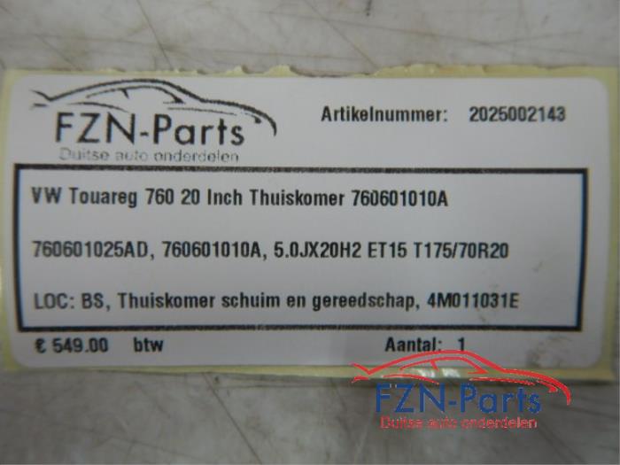 Thuiskomer Volkswagen Touareg (22729691)