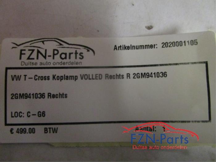 Koplamp rechts Volkswagen T-Cross (22722969)