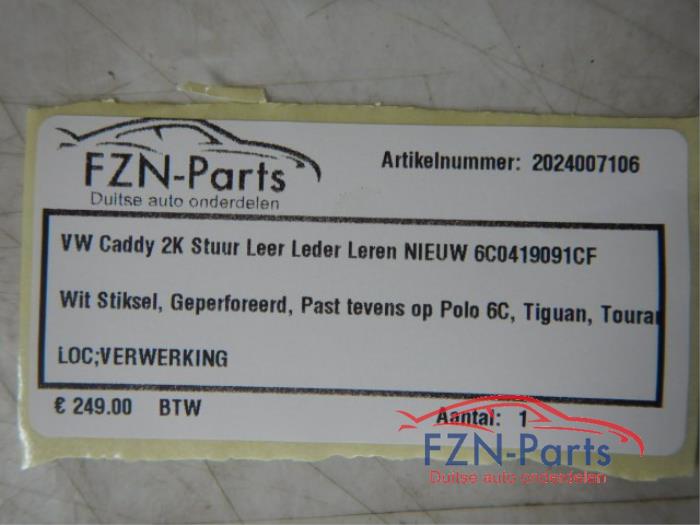 VW Caddy 2K Stuur Leer Leder Nieuw