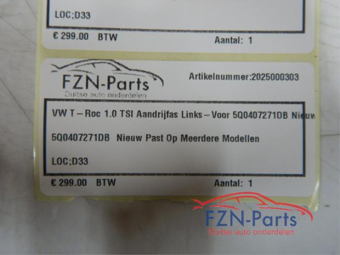Aandrijfas links-voor Volkswagen T-Roc (22725182)