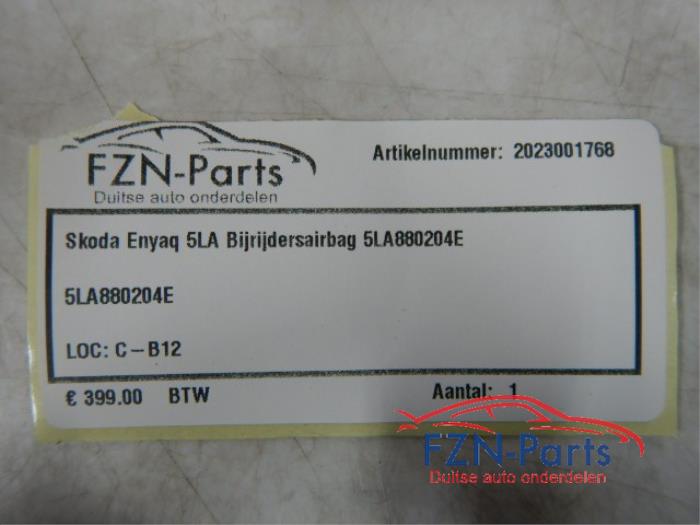 Skoda Enyaq 5LA Bijrijdersairbag