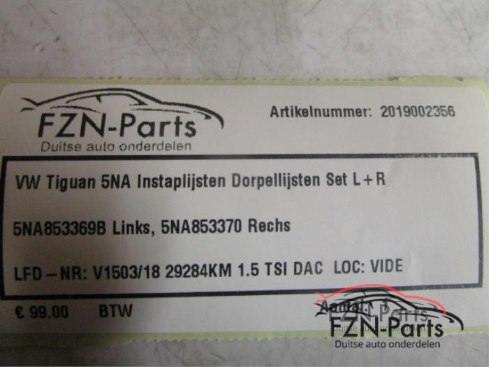VW Tiguan 5NA Instaplijsten Dorpellijsten Set L+R