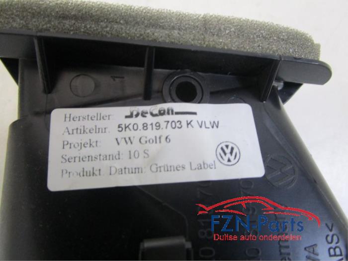 VW Golf 6 Luchtrooster Dashbord L+R Set