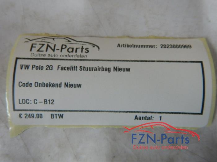 VW Polo 2G Facelift Stuurairbag Nieuw