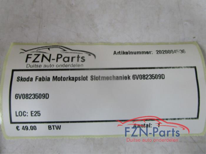 Slotmechaniek Motorkap Skoda Fabia (22739319)