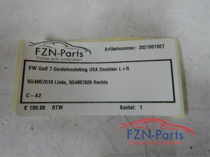 VW Golf 7 Gordel ontsteking USA Ontsteker L+R