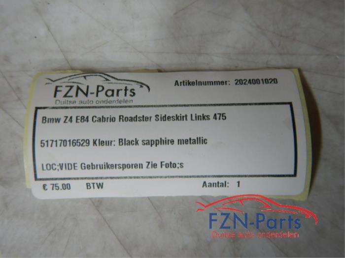 Zijskirt links BMW Z4 (22727635)