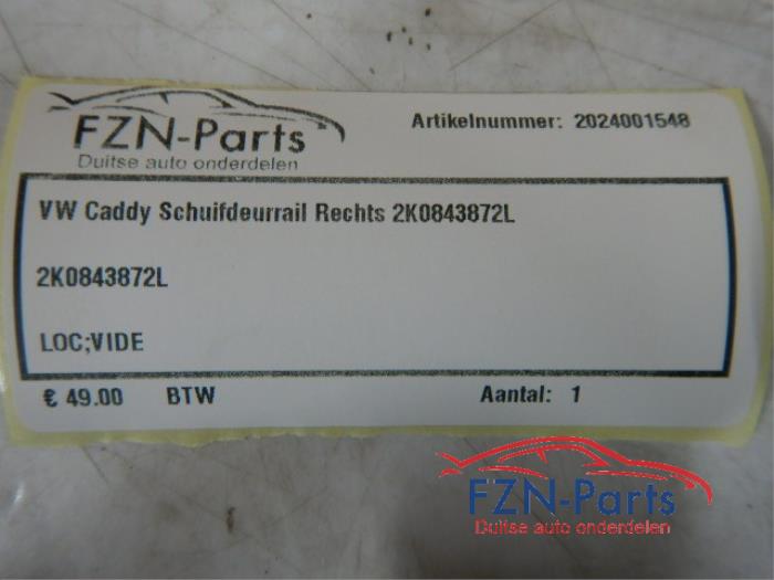 Schuifdeurrol rechts Volkswagen Caddy (22745240)