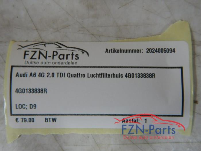 Audi A6 4G 2.0 TDI Quattro Luchtfilterhuis