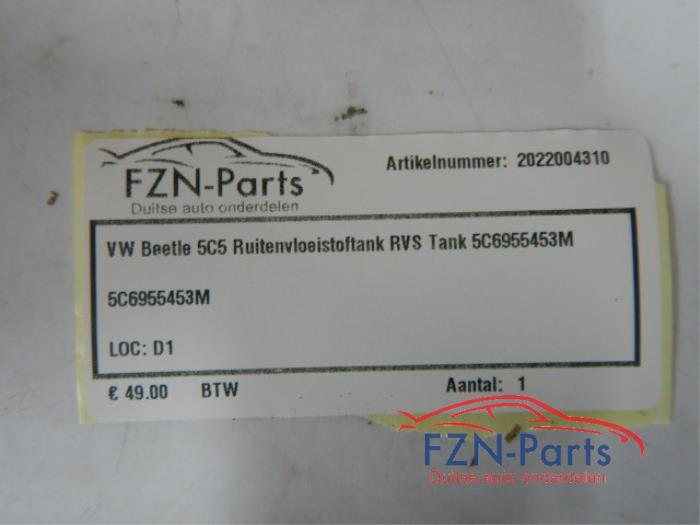 Ruitensproeiertank voor Volkswagen Beetle (22743142)